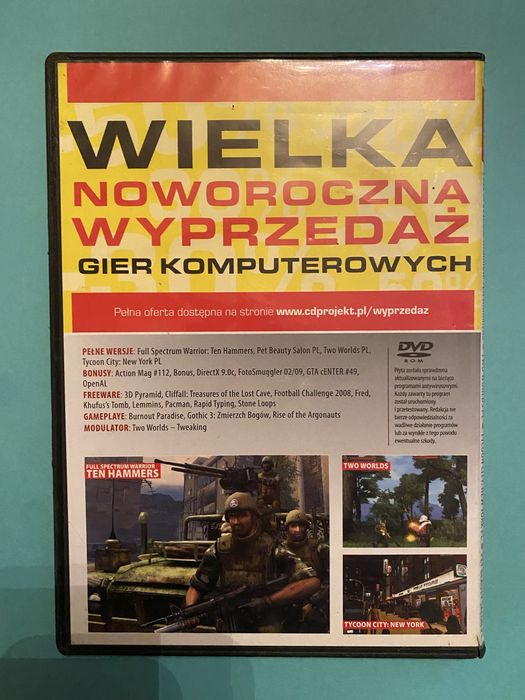 Dwa zestawy gier na PC