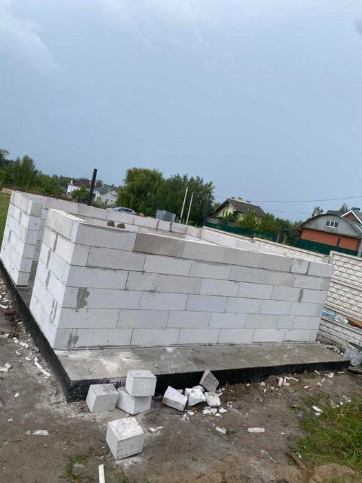 УВАГА! Будівельні роботи | Заливка фундаменту | Кладка піноблоку