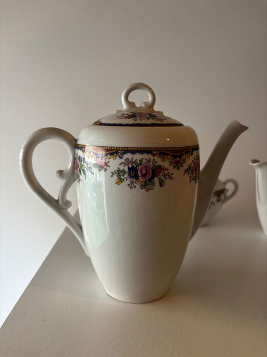 Serviço de chá/café alemão vintage 12 conjuntos–bule + açucareiro