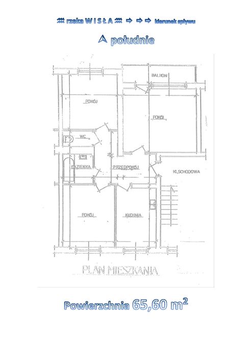 Dęblin mieszkanie z pięknym widokiem na Wisłę 15 P.P. Wilków 50  IV piętro 3 pokoje  65,60m2