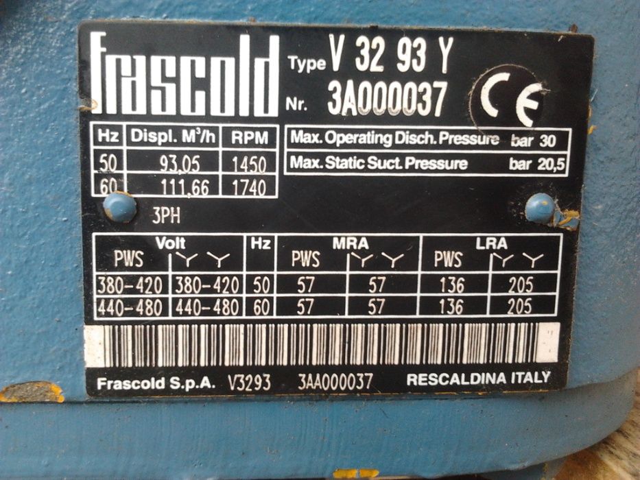 Sprężarka Frascold V32 93Y