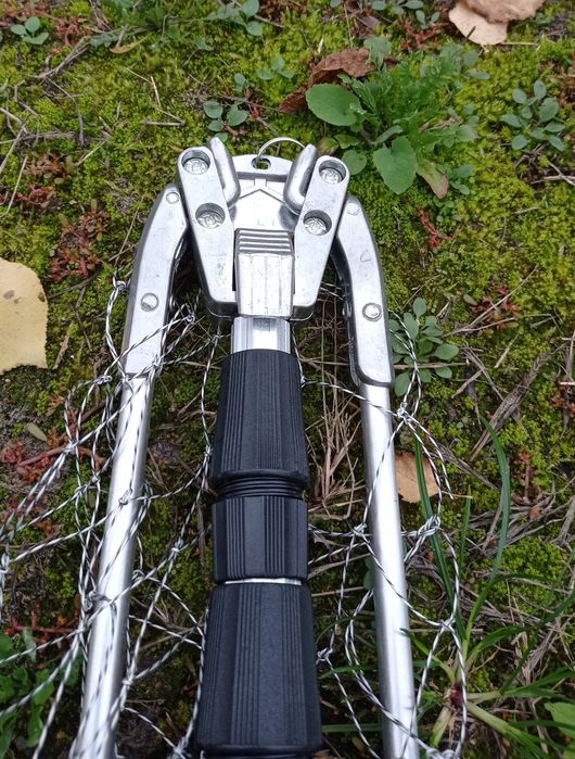 Подсак складной телескопический треугольный (кордовая нить) 80*80*255с