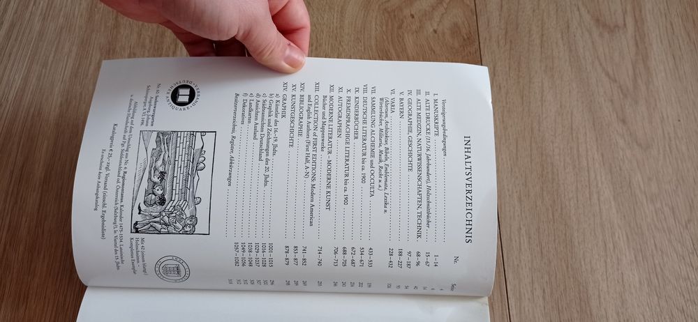 Hartung &Hartung Monachium katalog aukcyjny manuskrypty grafika