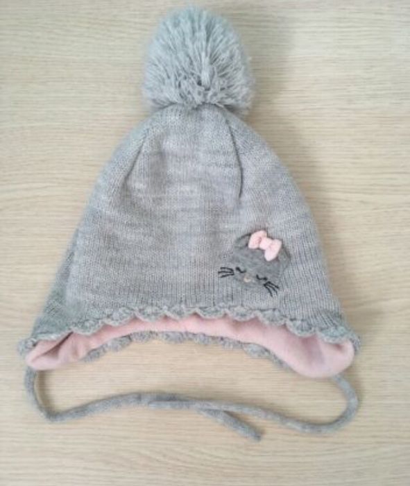 Czapka z polarową podszewką H&M rozmiar 74/80