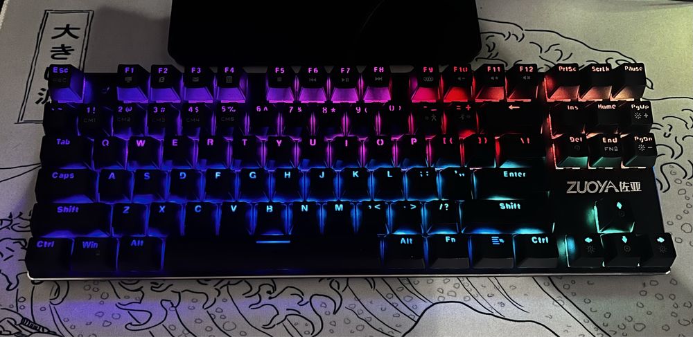 Klawiatura mechaniczna rgb tkl zuoya x51 red switch Wrocław Śródmieście ...