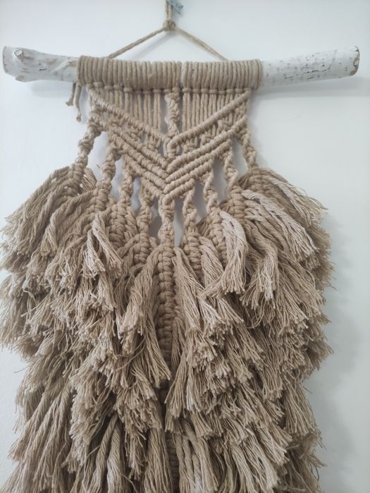 Macrame em linha de algodão