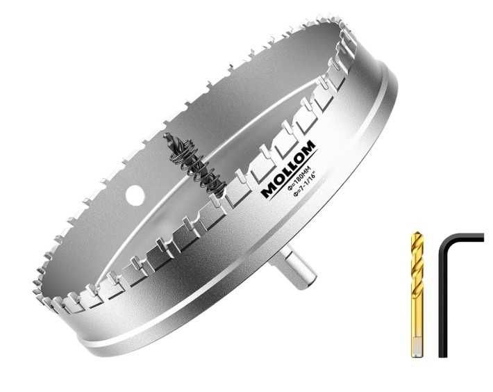 Otwornica widiowa do metalu 180mm Mollom