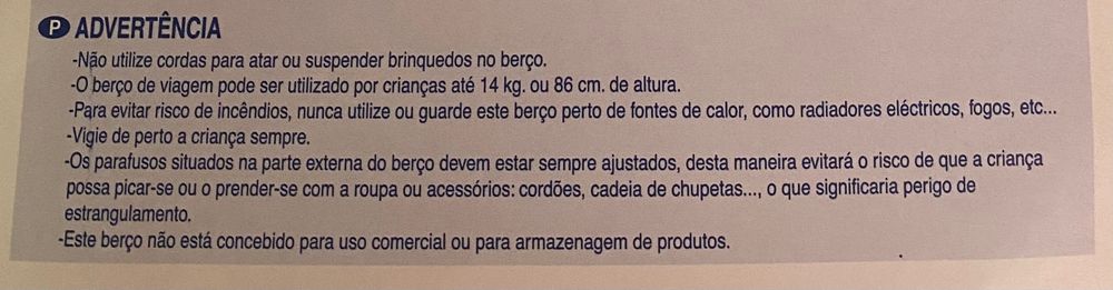Cama de viagem criança
