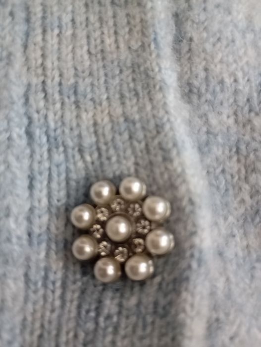 Sweter rozpinany niebieski Sinsay S
