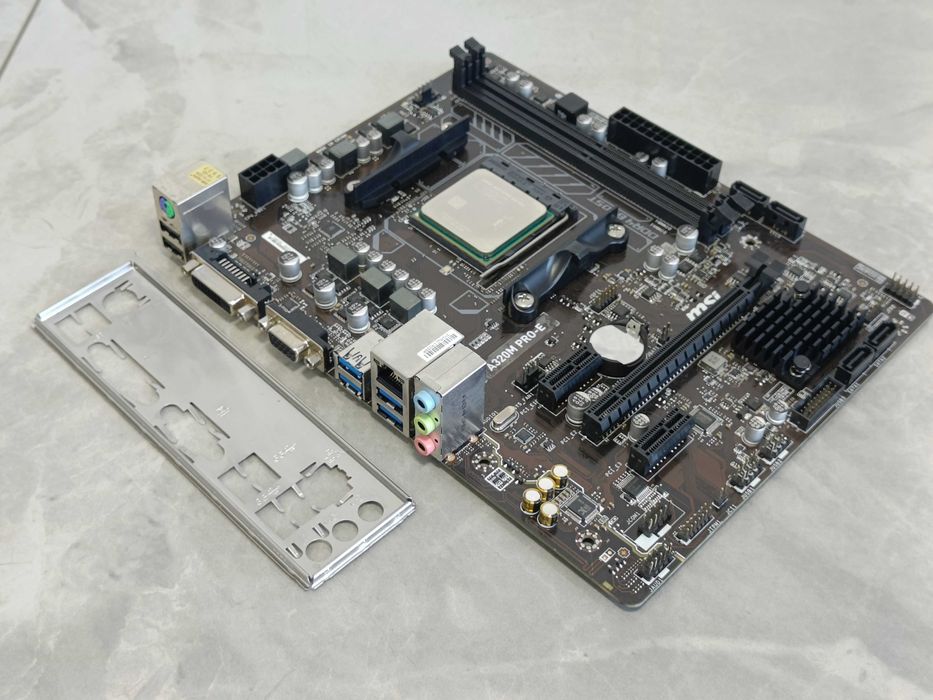 Комплект AMD MSI A320M PRO-E + процесор A10-9700 4 ядра 3.8GHz sAM4