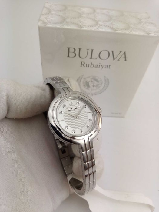 Женские часы с 8 бриллиантами Bulova Rhapsody 96P214 + духи в подарок