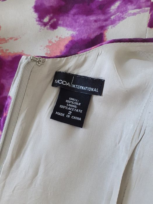 Sukienka jedwabna Victoria's Secret r. 36