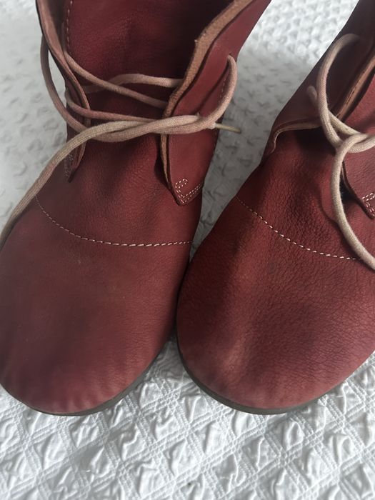 Fly London burgund bordo buty mokasyny plaskie botki