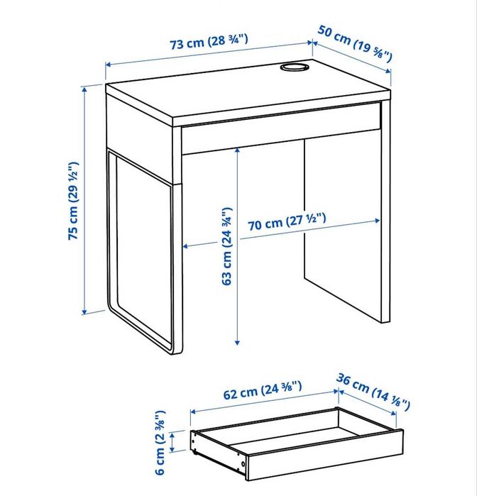 Secretária Ikea preta