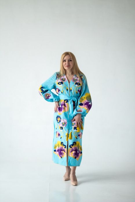 Вишиванка сукня натуральний льон