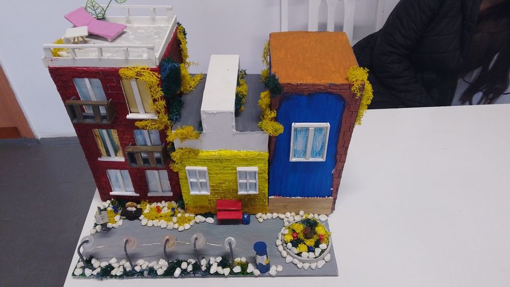 Макет трьох будиночків