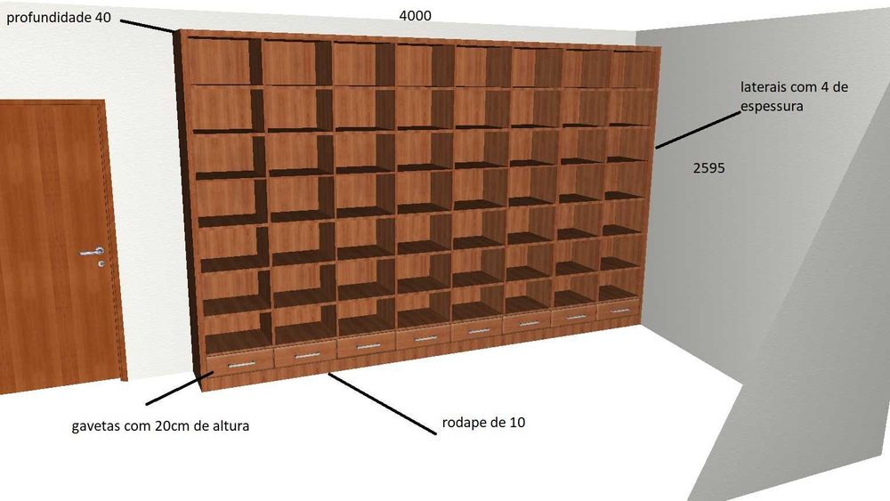 Mobiliário de escritório ou biblioteca COMO NOVO