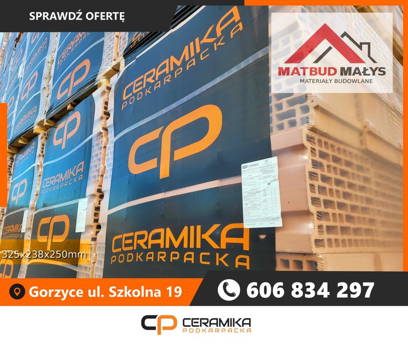 Pustak ceramiczny 25 P+W Ceramika Podkarpacka, Super towar!!