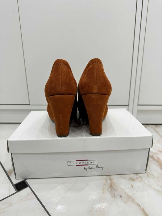 Brązowe koturny 5th Avenue by Halle Berry rozmiar 39