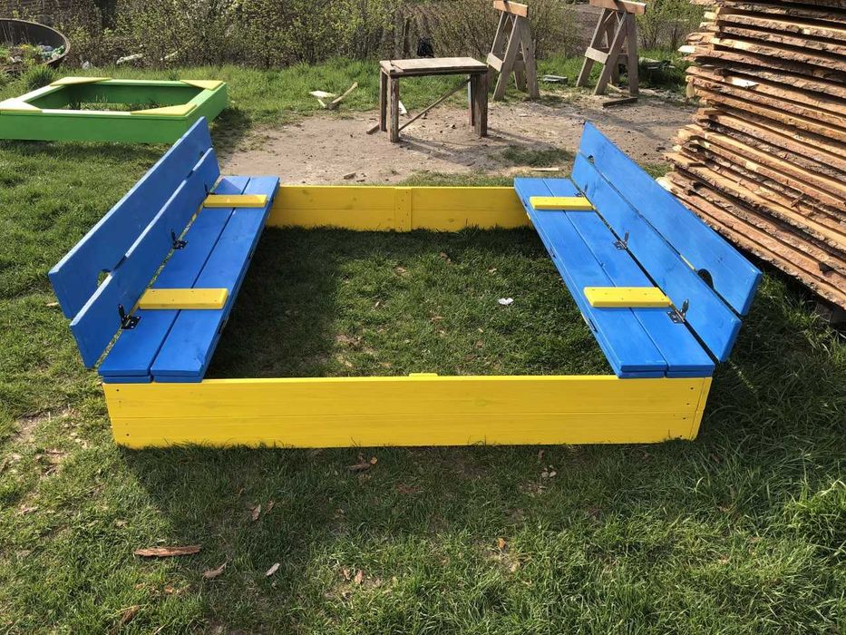 Пісочниця Дитяча | Песочница, Столик з Лавочками | 1м, 1.5м, 2м.