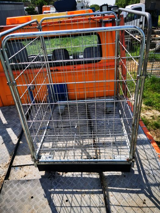 Wózek siatkowy ocynkowany paleta spożywka lody mrożonki