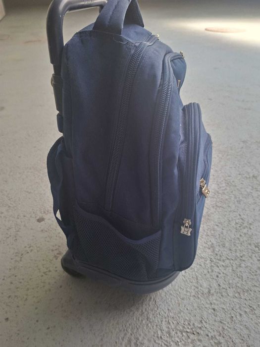 Mochila Escolar com Trolley Harry Potter Magical Azul
