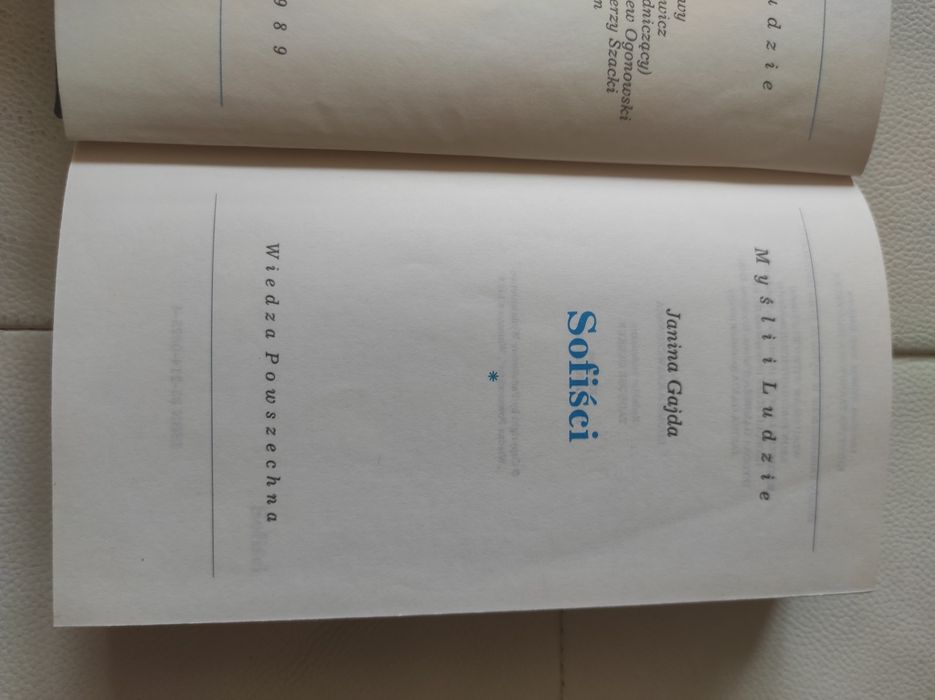 Sofiści J. Gajda Myśli i ludzie