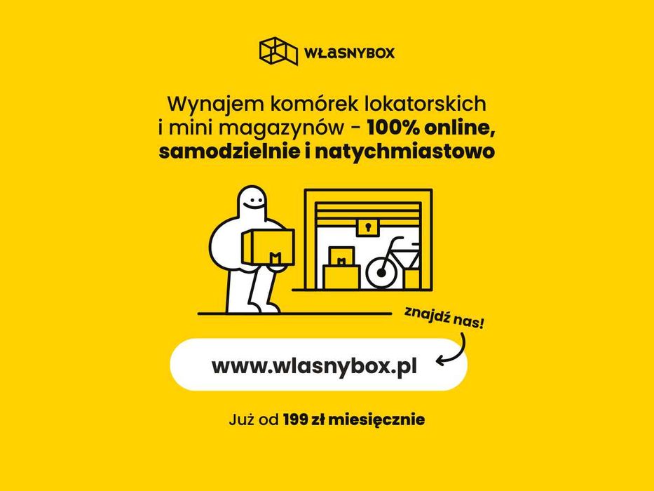 -60% 1szy miesiąc! od 2 do 12m2 Komórka Lok Self Storage Magazyn