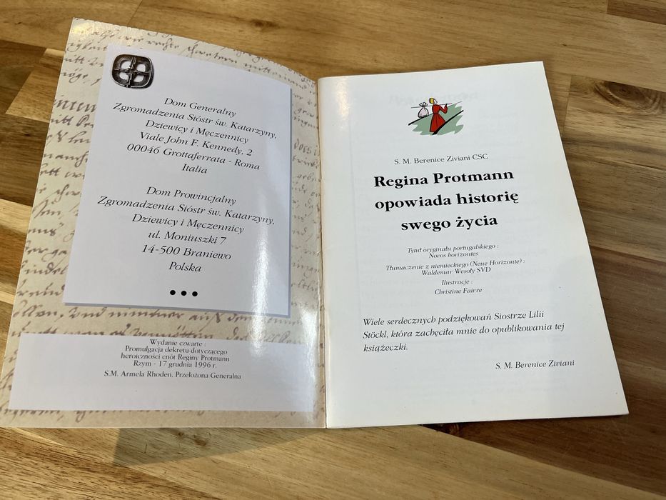 Regina opowiada historię swojego życia S. M. Berenice Ziviani
