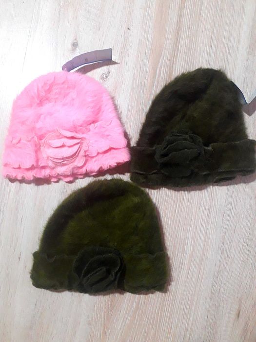 Зимние шапки нежные как пух. Новые. Шерсть 80%