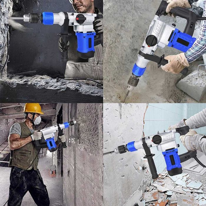 Nowa Młotowiertarka Mocna Młot Udarowy 2200W 5 Biegów + Walizka