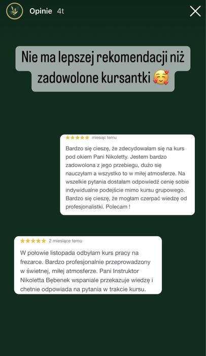 Szkoła/kursy/ szkolenia paznokcie - PROMOCJA