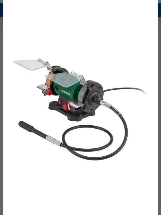 Esmerilhador duplo com eixo flexível parkside