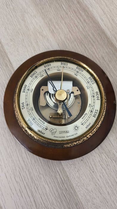 Barómetro vintage HUGER (West Germany) peça decorativa & técnica
