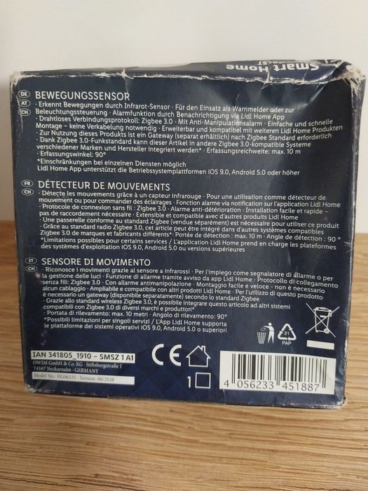 Czujnik ruchu Silcercrest Zigbee S321