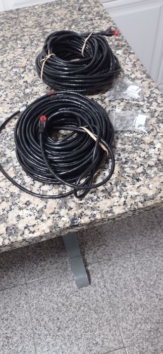 40 metros de Cabo Internet com 2 emendas de engate ...material novo...
