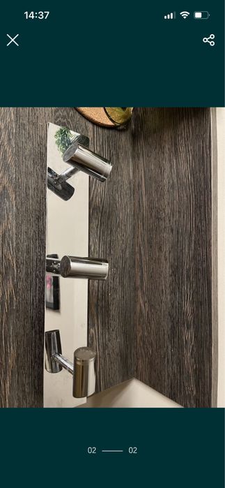 Lampa kinkiet - srebrny