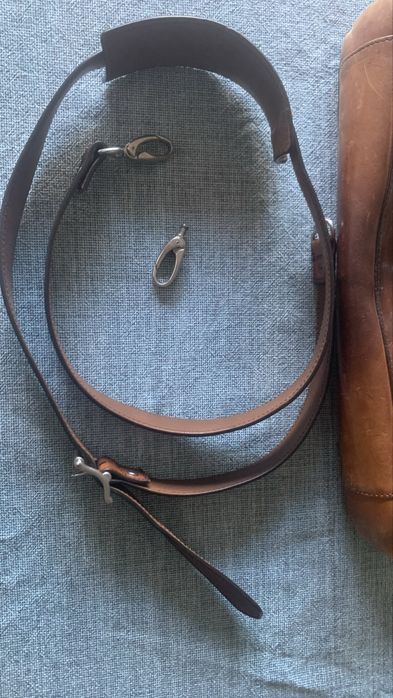 Mala tiracolo Massimo dutti em pele