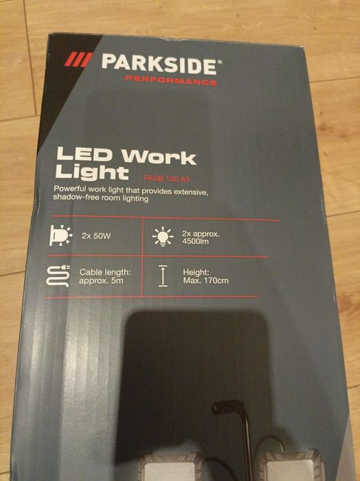 Nowa Gwarancja lampa LED robocza PASB 100 A3 reflektor