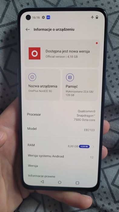 Telefon OnePlus Nord Ce 5G smartfon