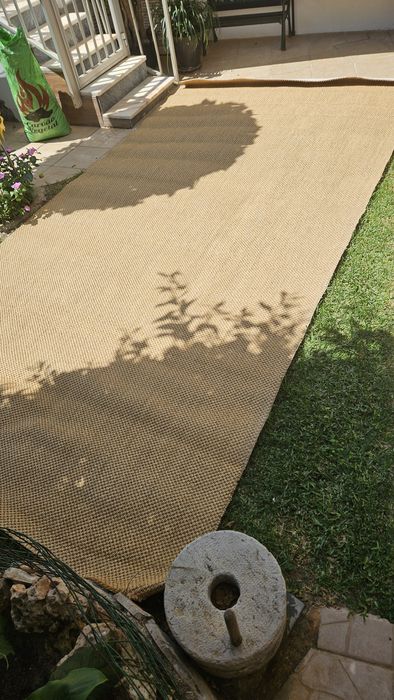 Tapete de Rafia 200x400cm - Nunca Usado