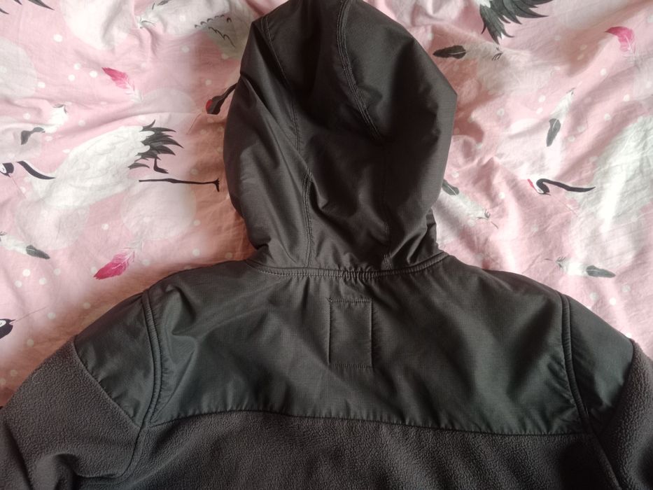 Męska bluza polarowa z kapturem szara House M