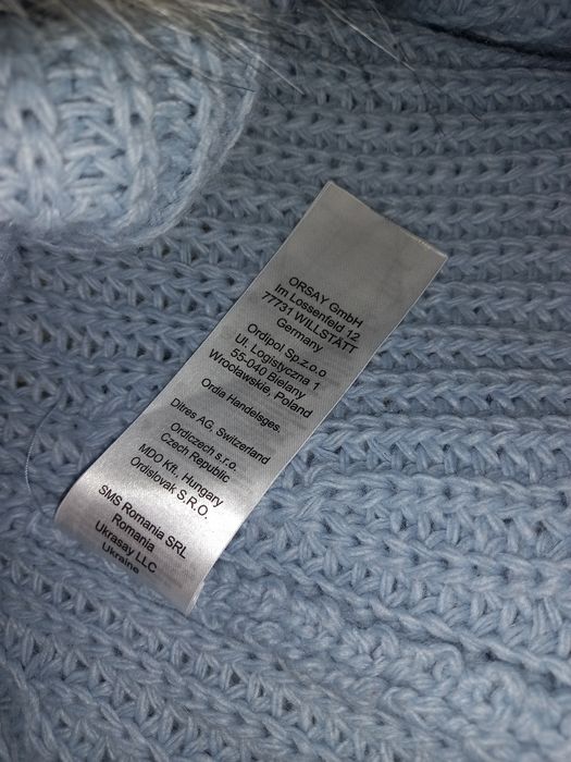 Poncho narzuta sweter