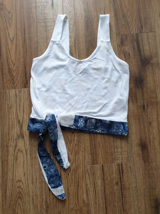 DESIGUAL- bluzka z wiązaniem r.36
