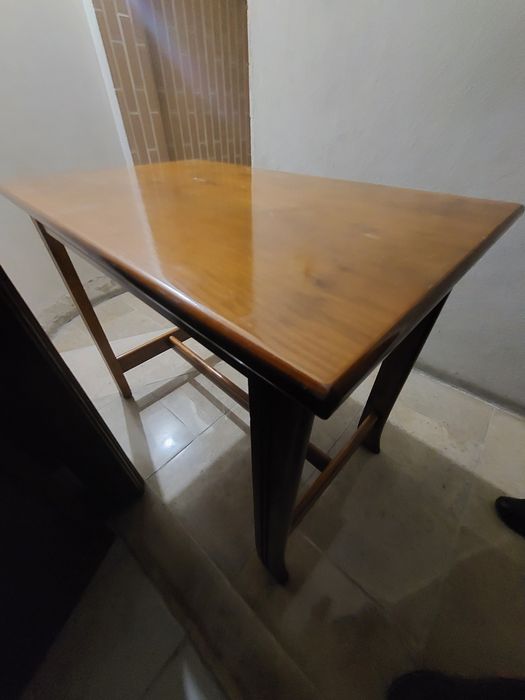 Mesa madeira mesinha nogueira