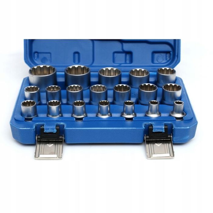 Zestaw Kluczy Nasadek 1/2'' Nasadki Spline 8-32Mm