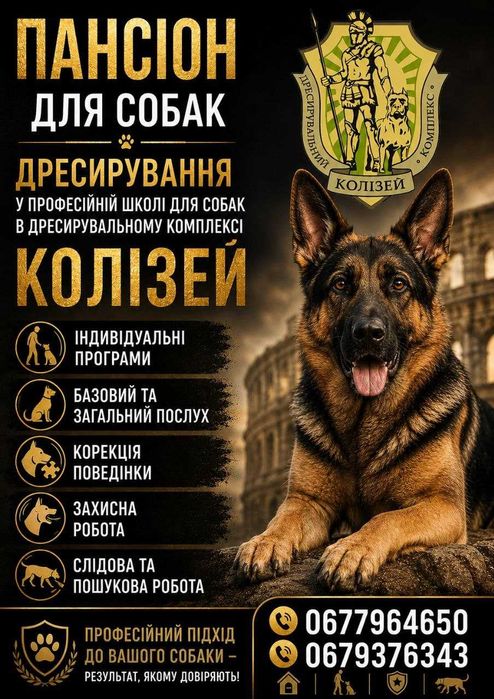 Кінолог. Групові та індивідуальні заняття. Лівий берег та  Бровари