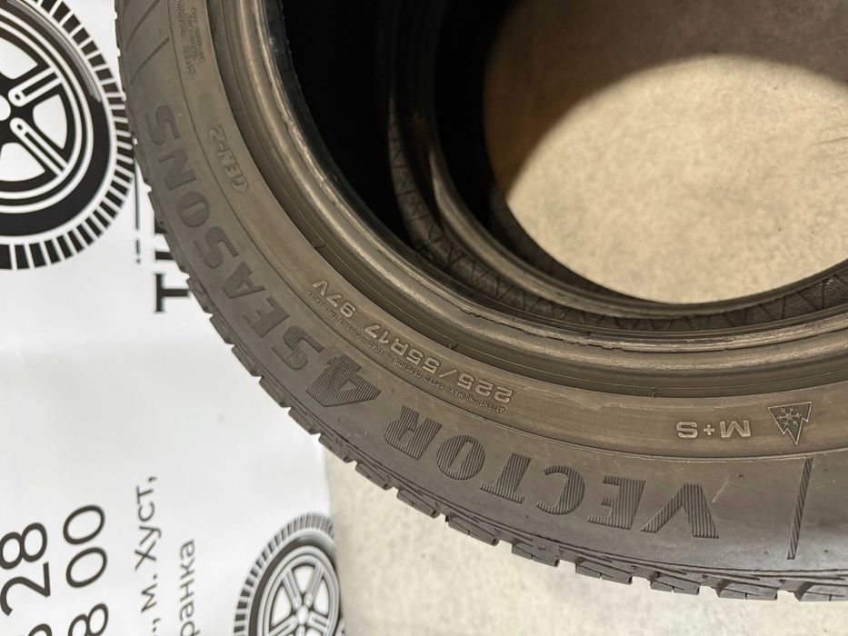 Всесезонні шини 225/55/17 Goodyear Vector 4 Seasons, всесезонные шины резина колеса R17