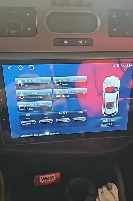 Rádio Android 14 com GPS SEAT LEON (Artigo Novo)