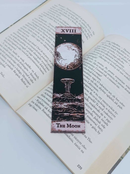 Zakładka do książki Tarot – XVIII Księżyc (The Moon)